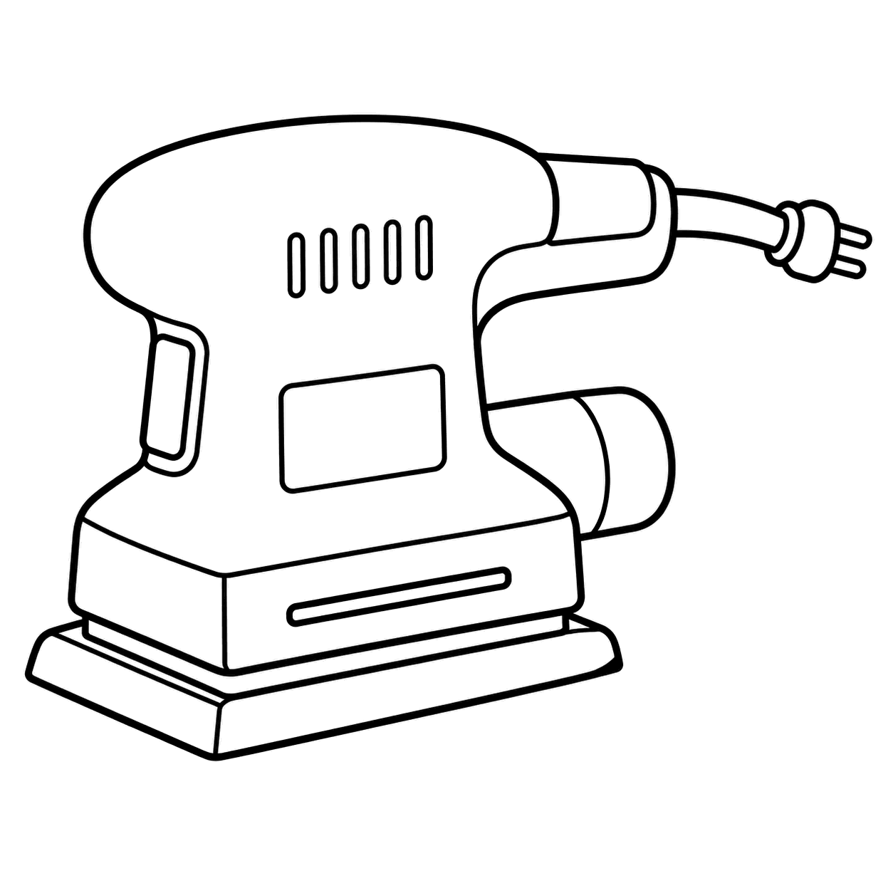 サンダーのぬり絵用線画