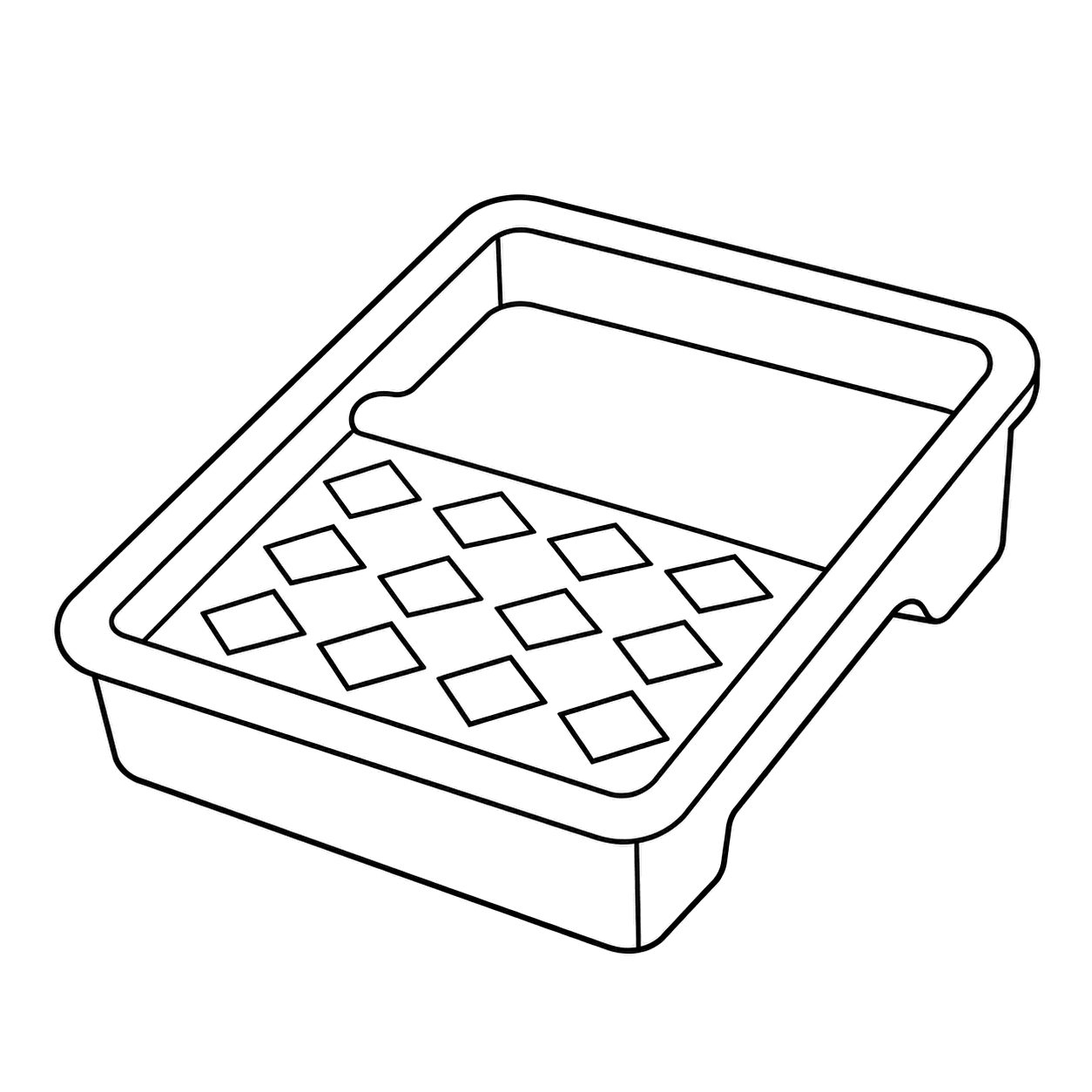 ペイントトレイのぬり絵用線画