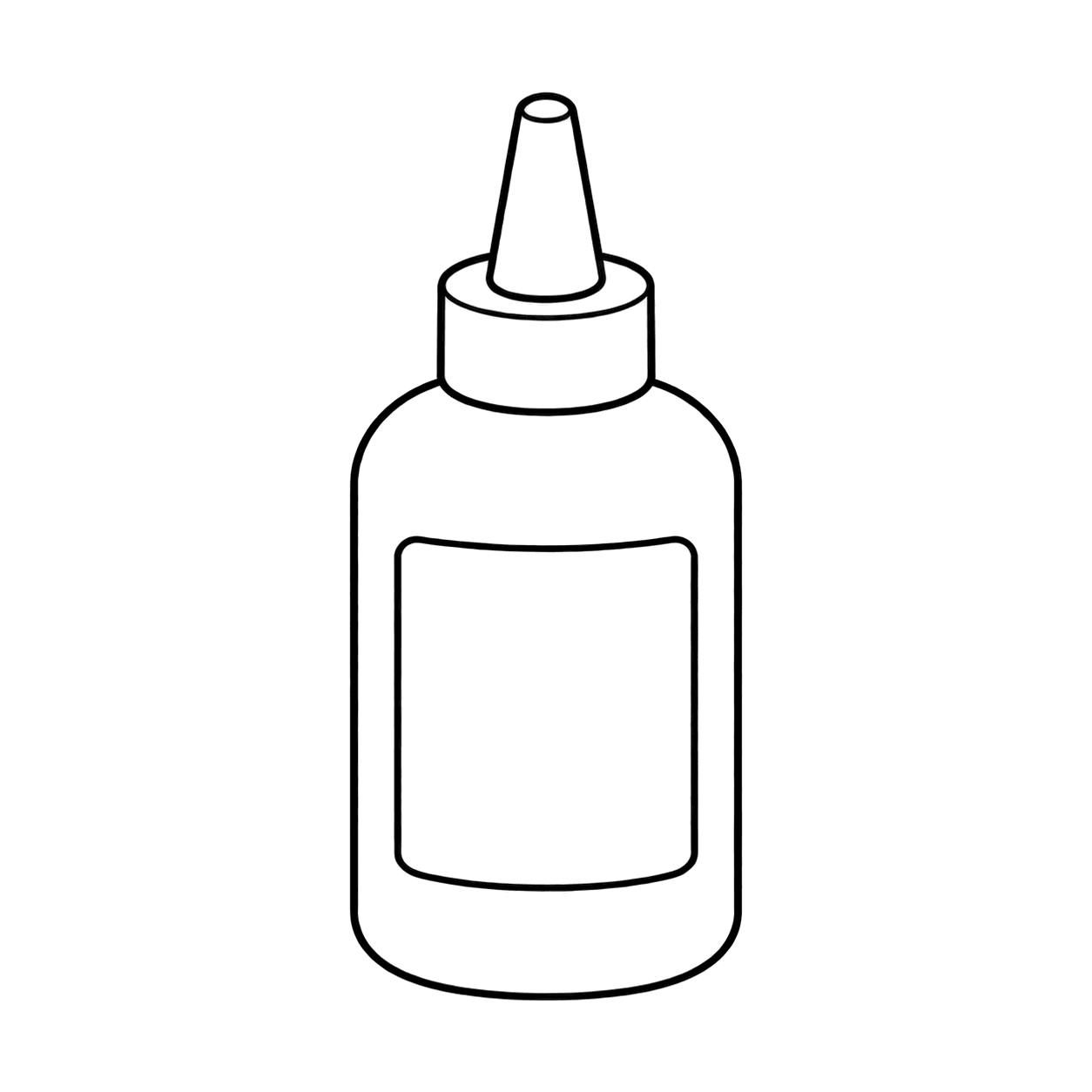 接着剤のぬり絵用線画