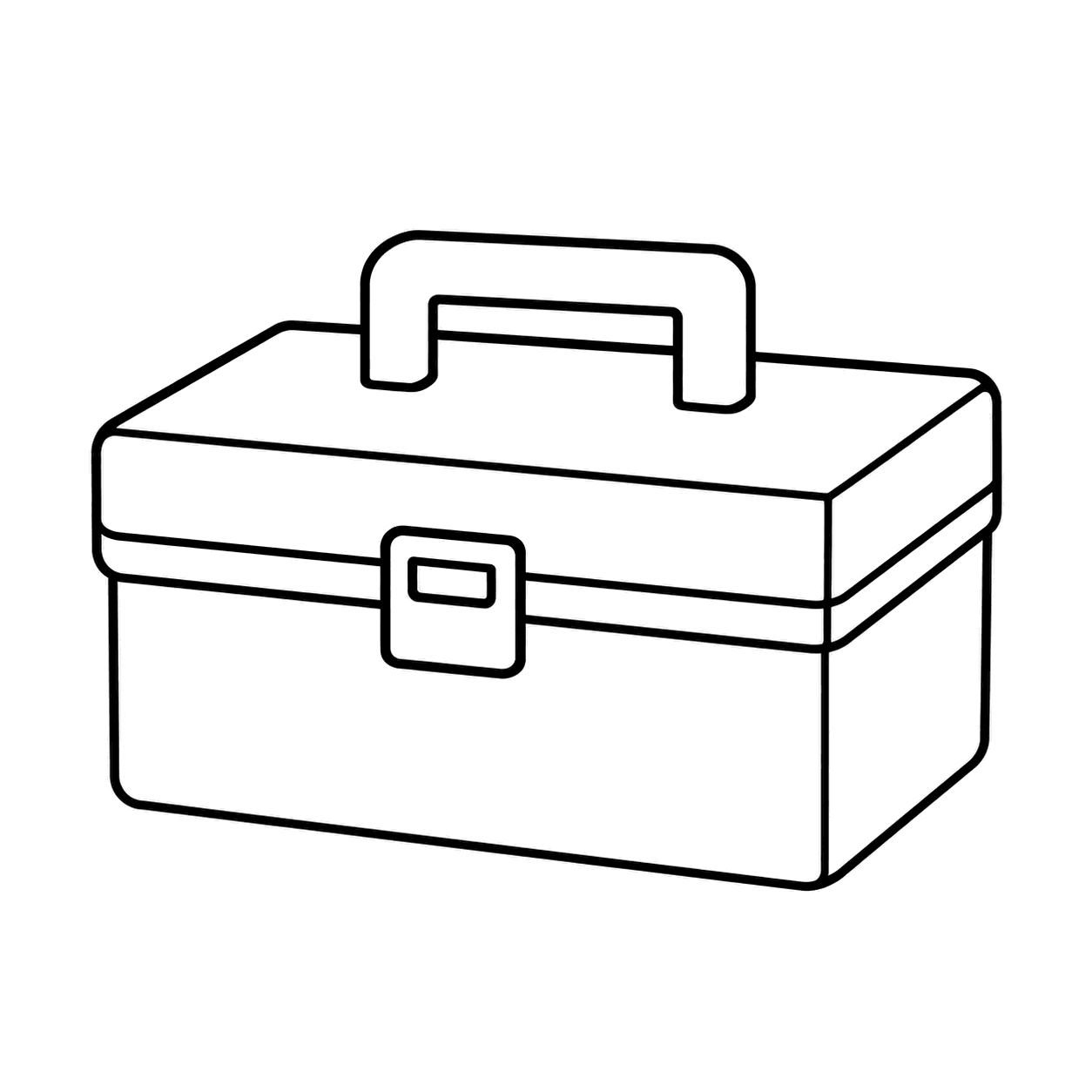 工具箱のぬり絵用線画