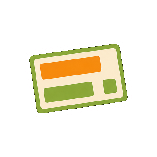 文字やバーコードがない図書カードアイコン