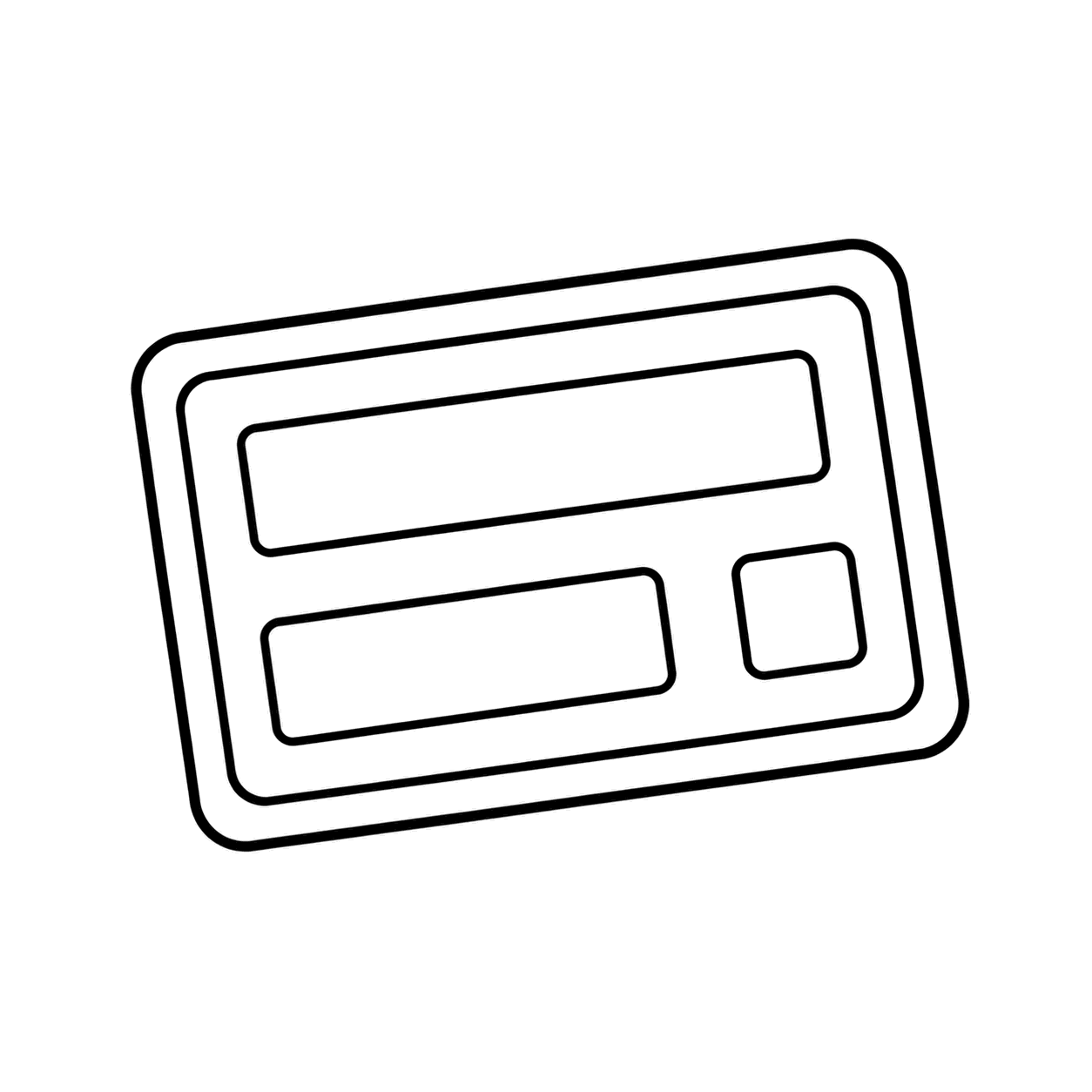 図書カードのぬり絵用線画