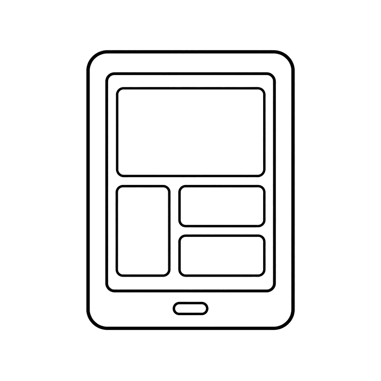 電子書籍端末のぬりえ用線画