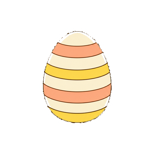 イースターのイラスト・ぬりえ16種類のカラー見本