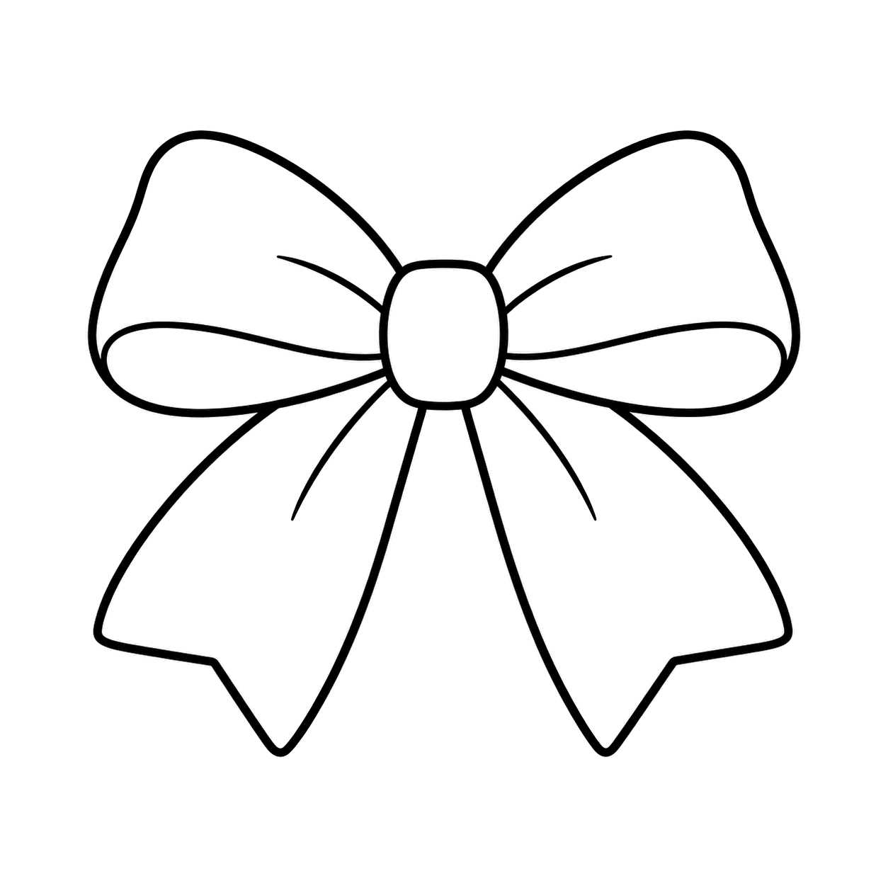 春色リボンのぬりえ用線画