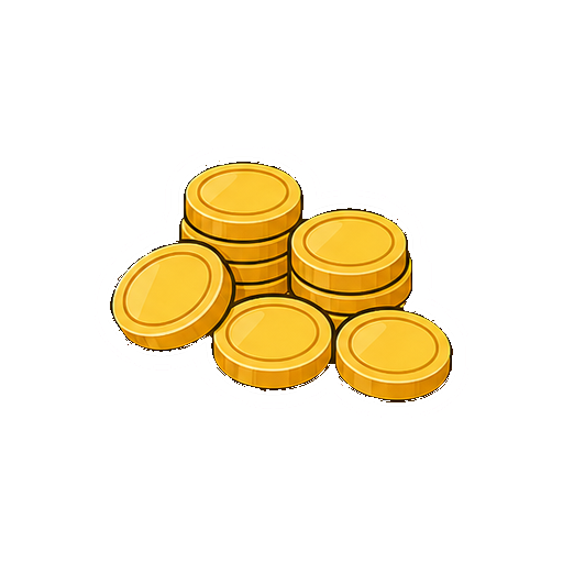 通貨記号や数字がない金貨アイコン