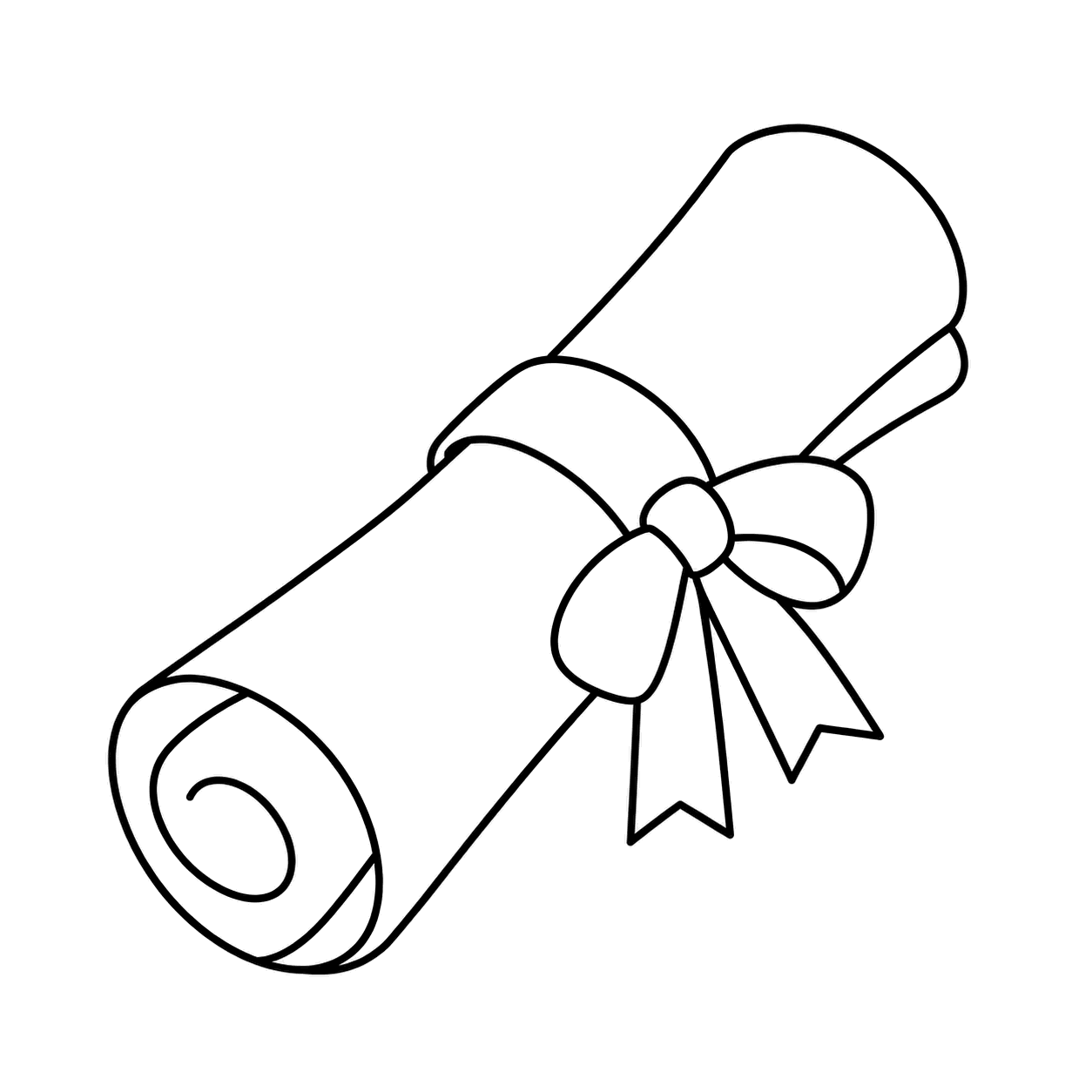 巻物のぬりえ用線画