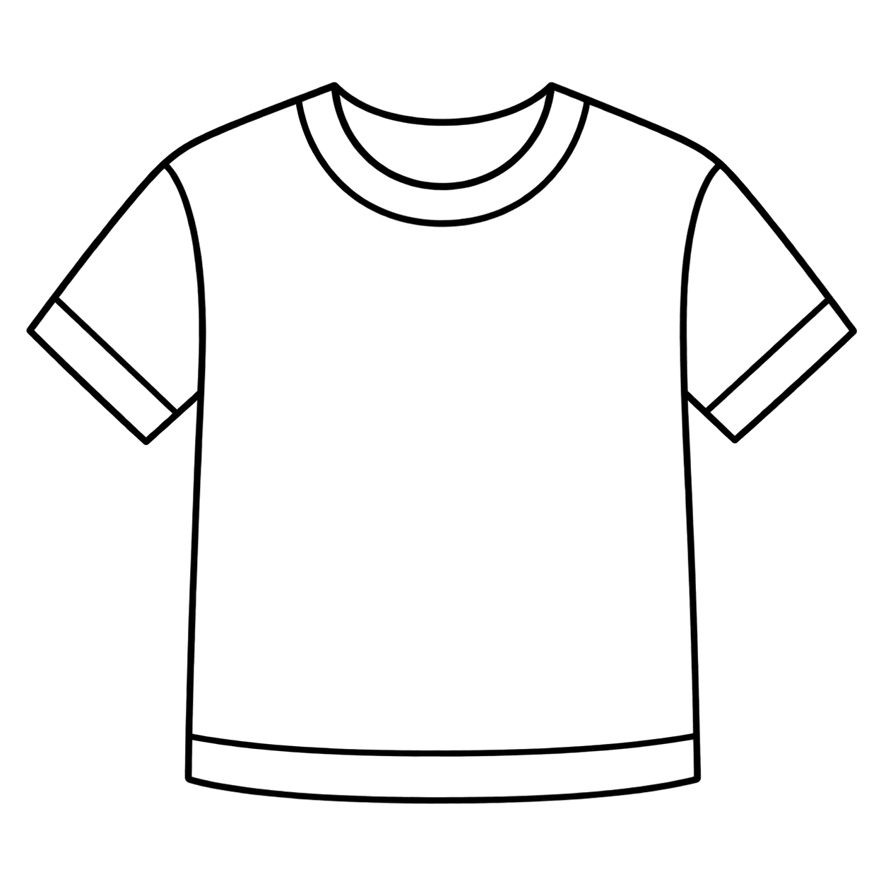 Tシャツのぬりえ用線画（服・ファッションイラスト24個・ぬりえ20種類セット）