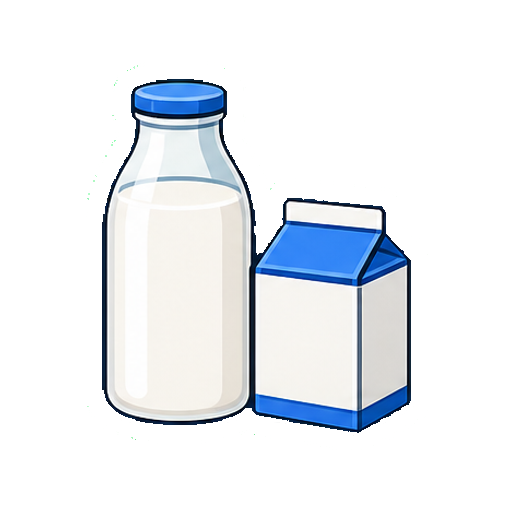 文字やブランドがない乳の案内アイコン