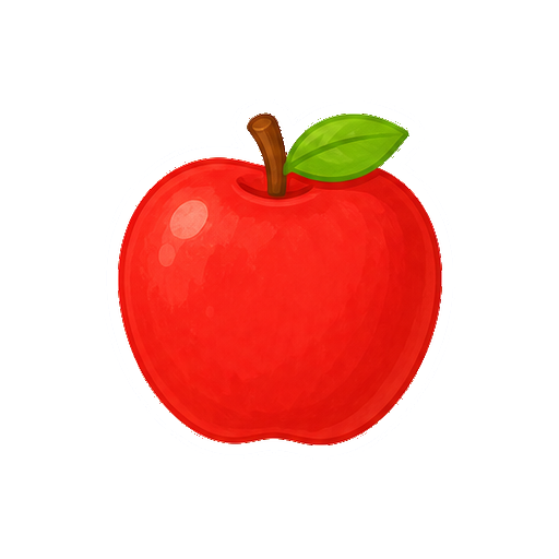 くだもののイラスト・ぬり絵24枚のカラー見本