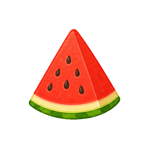 切ったすいかのイラスト