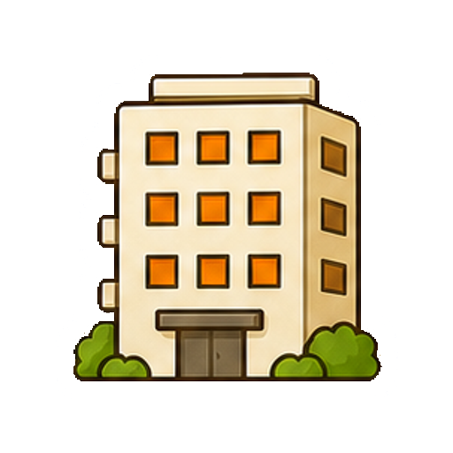 文字やロゴがないマンションのアイコン