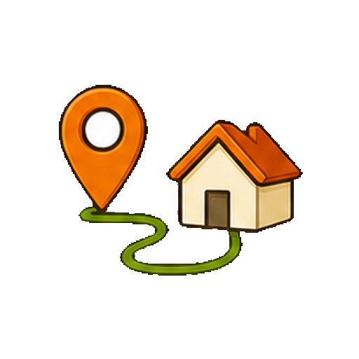 文字やロゴがない住宅地図ピンのアイコン