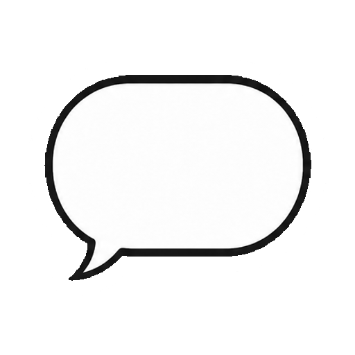 文字や数字がない小声吹き出し
