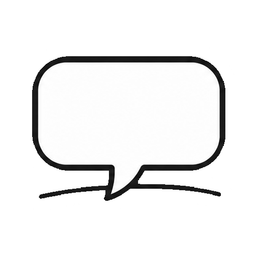 文字や数字がない下線つき吹き出し