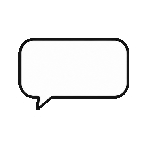 文字や数字がない横長吹き出し