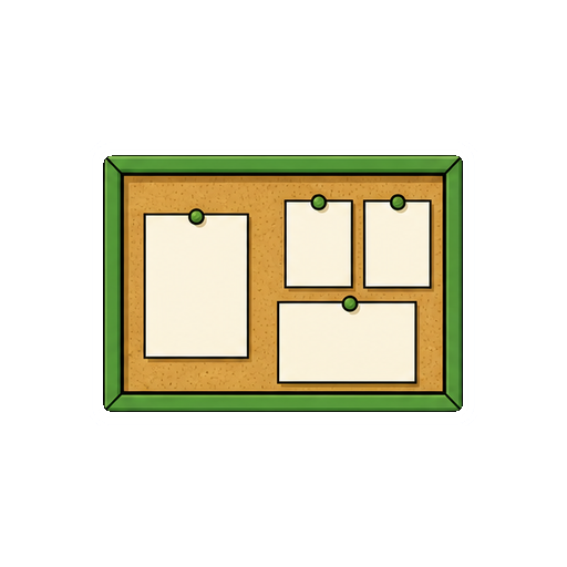 紙に文字がない学校の掲示板アイコン