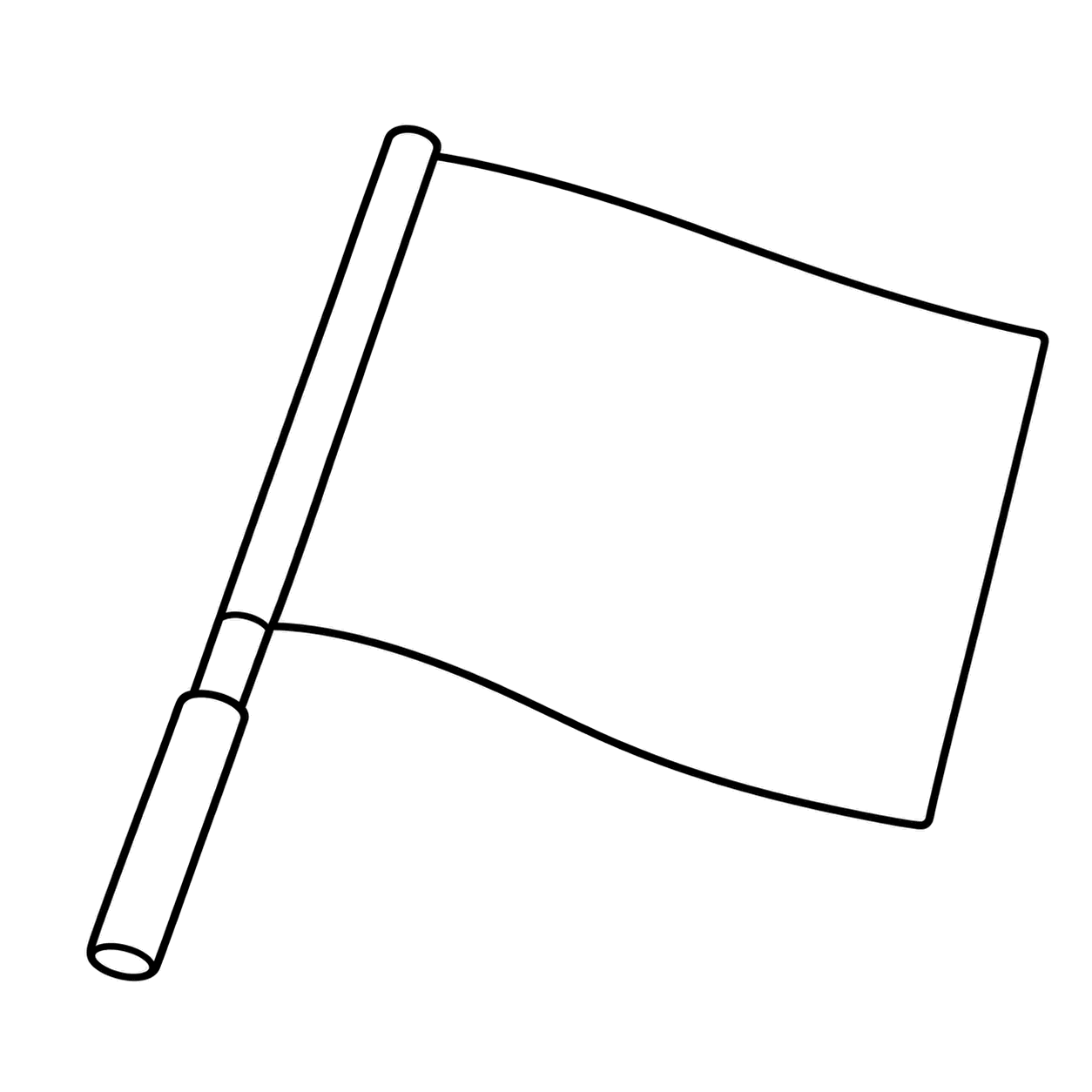 交通安全旗のぬりえ用線画