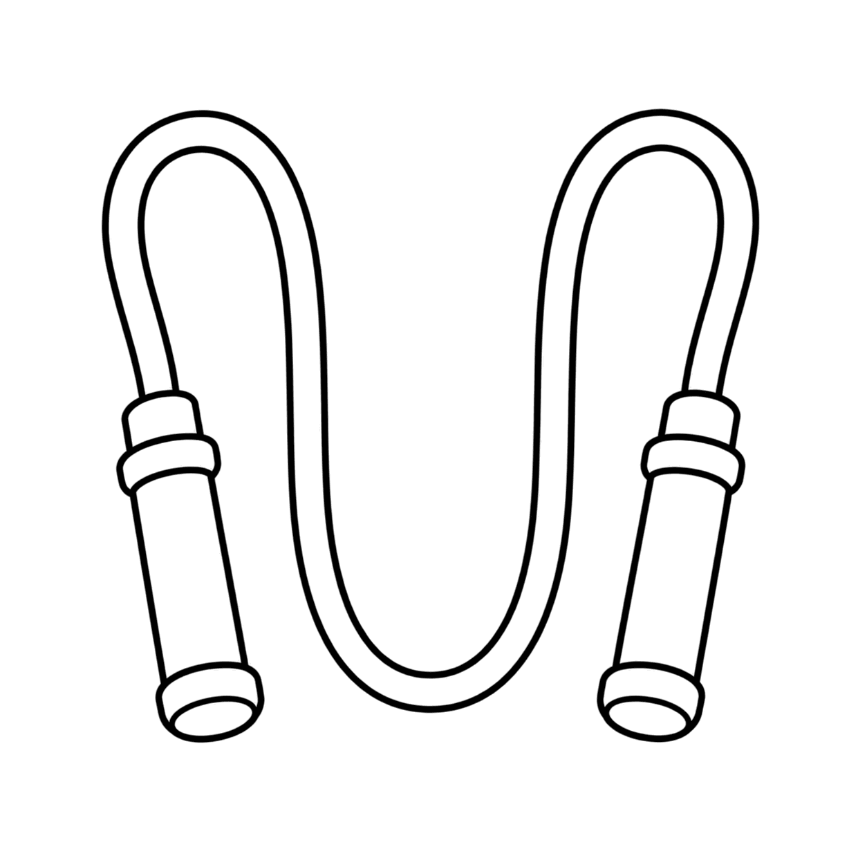なわとびのぬり絵用線画
