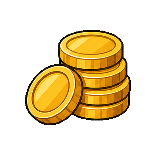 通貨記号や数字や文字がない金貨の山アイコン