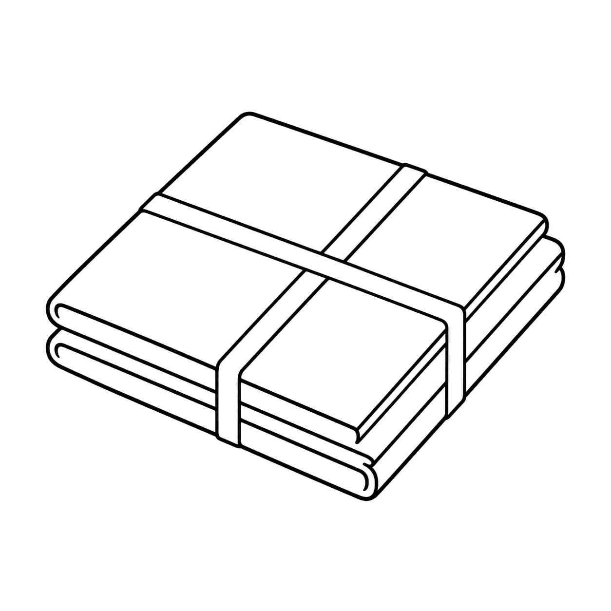 段ボールのぬりえ用線画