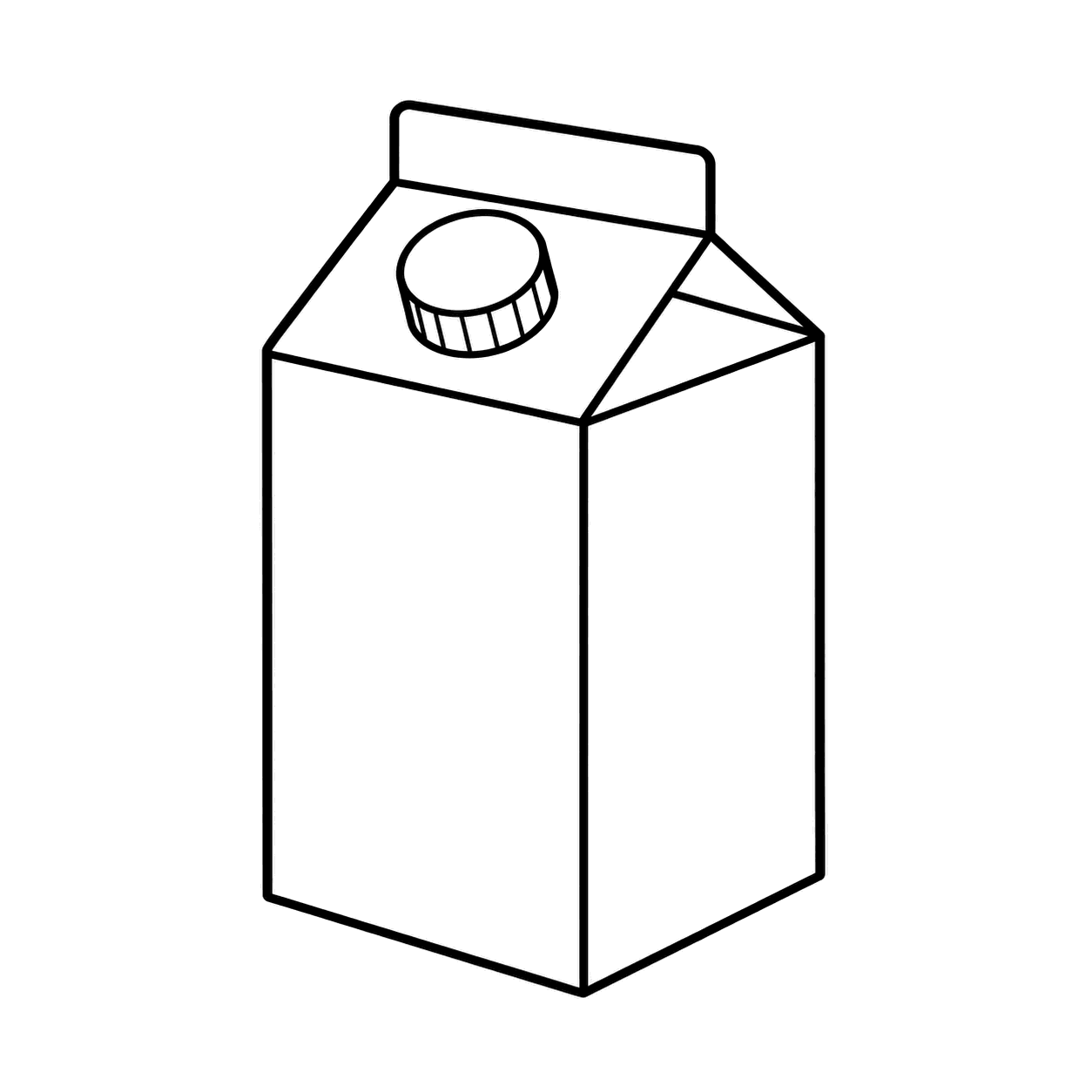 紙パックのぬりえ用線画
