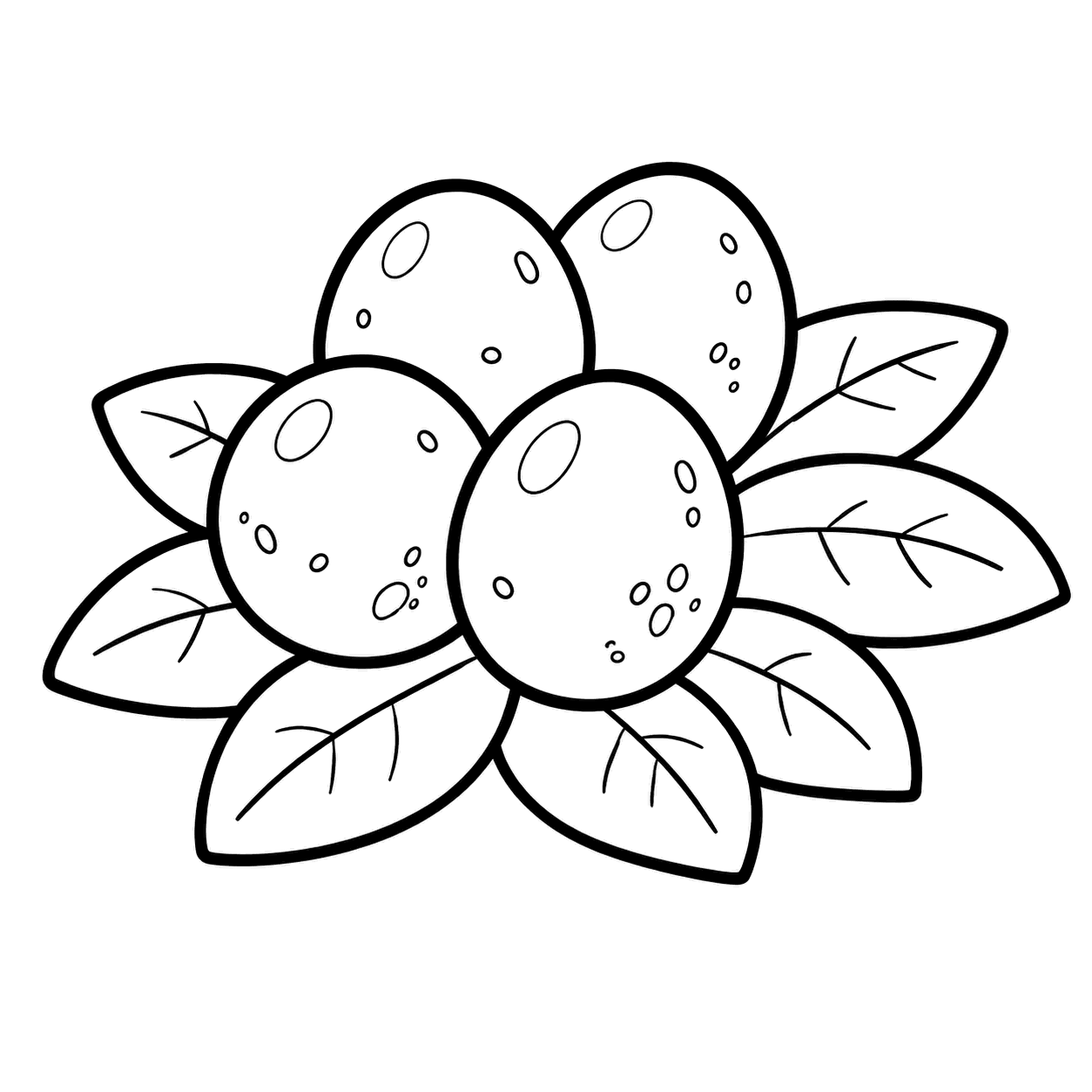 卵のぬりえ用線画