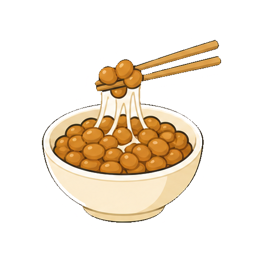 文字や顔がない納豆アイコン