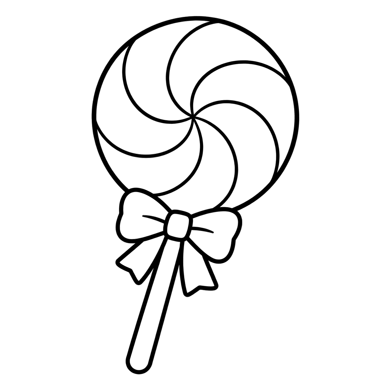 ロリポップのぬりえ用線画