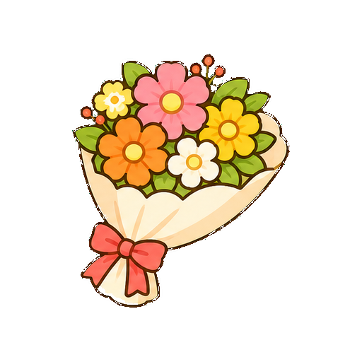 文字がない花束アイコン