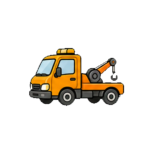 文字やロゴがないレッカー車アイコン