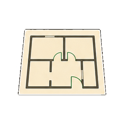 部屋名や数字がない間取り図のアイコン