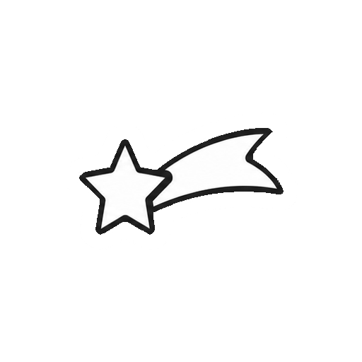 文字や数字がない流れ星の記号