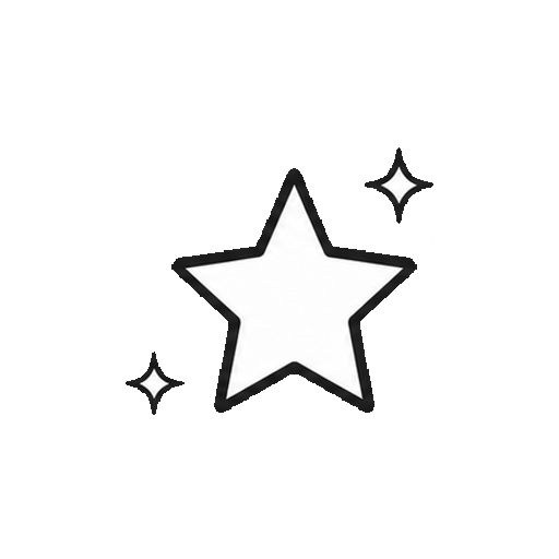 文字や数字がないきらめき星の記号