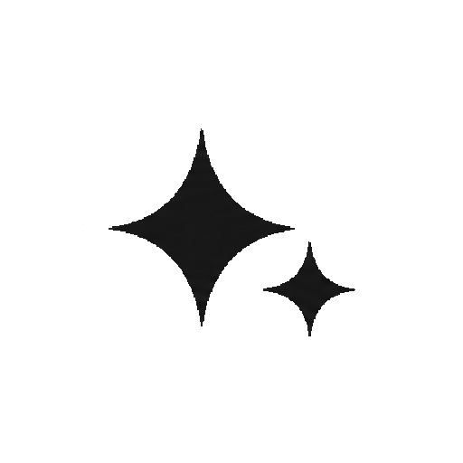 文字や数字がない二重キラキラの記号