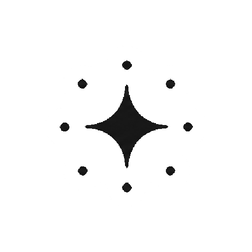文字や数字がない点つきキラキラの記号