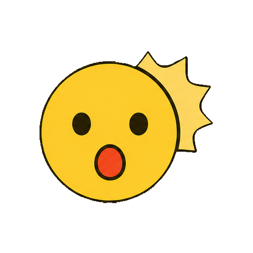 文字や記号がない驚きの丸顔アイコン