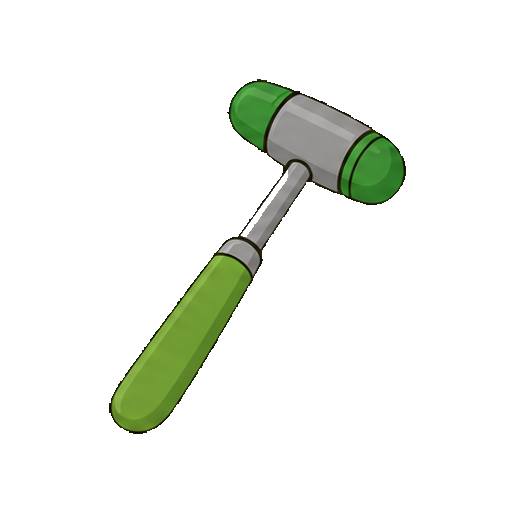 文字やロゴがない打腱器アイコン