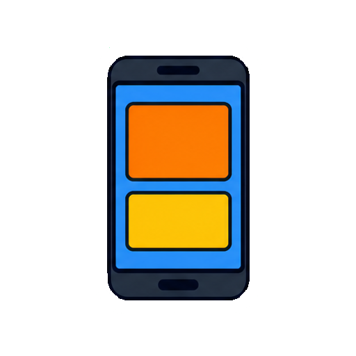 文字やロゴがないスマホアプリ画面アイコン