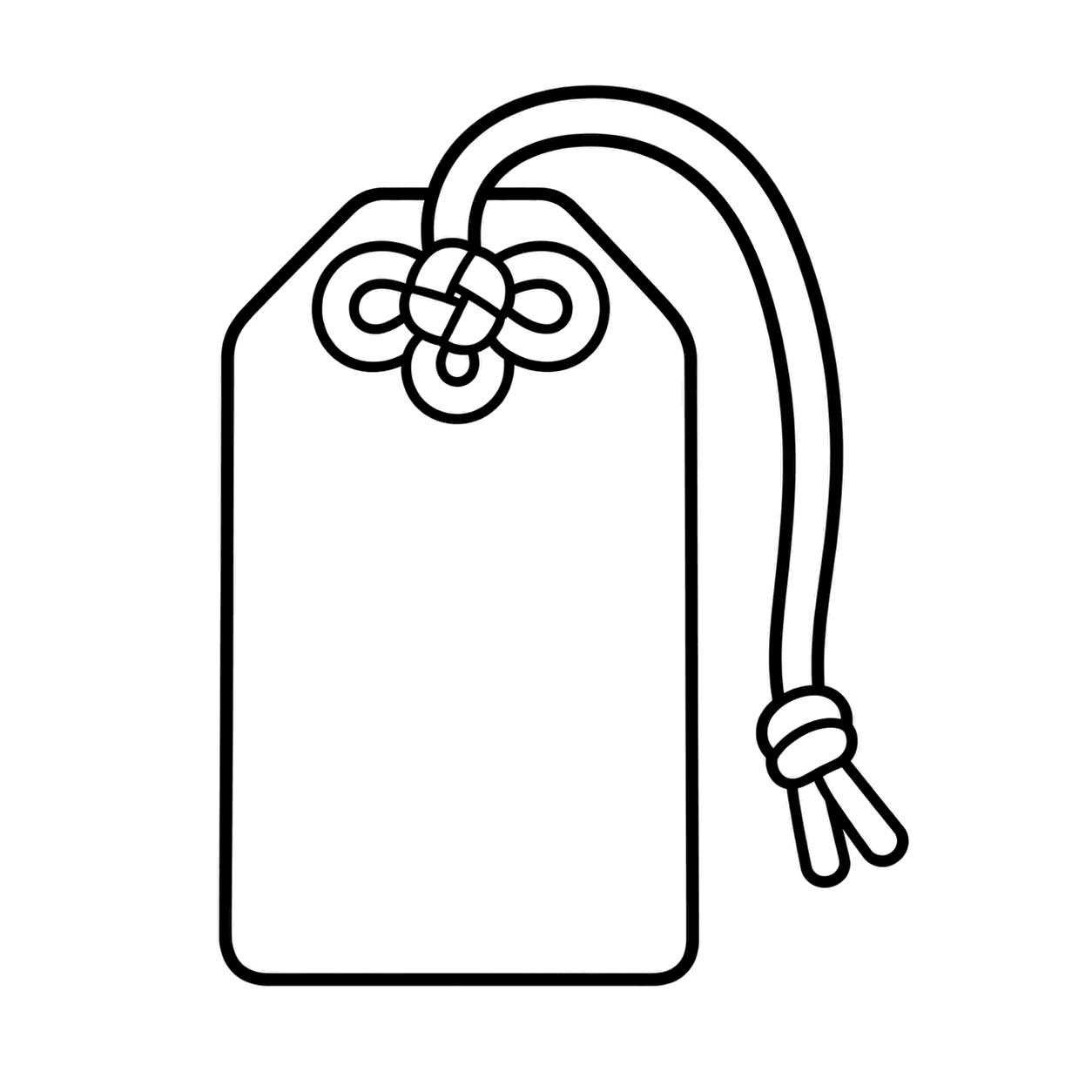 お守りのぬりえ用線画