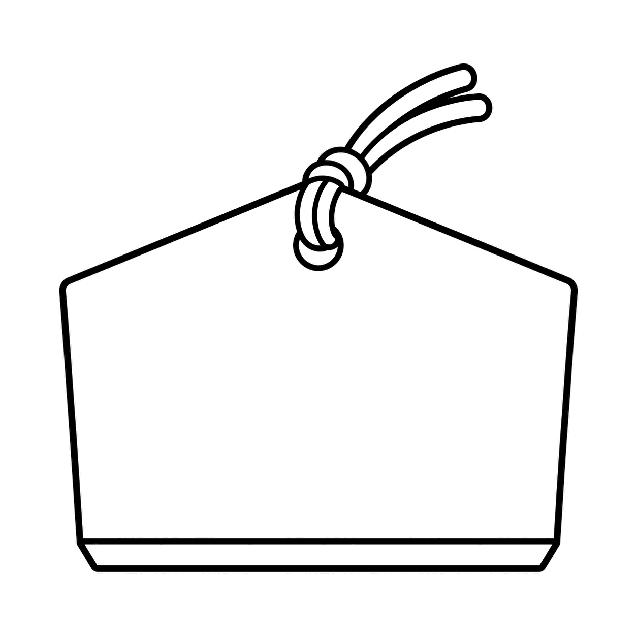 絵馬のぬりえ用線画