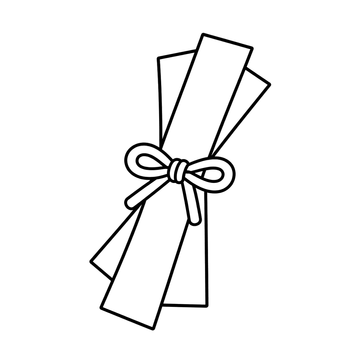 おみくじのぬりえ用線画