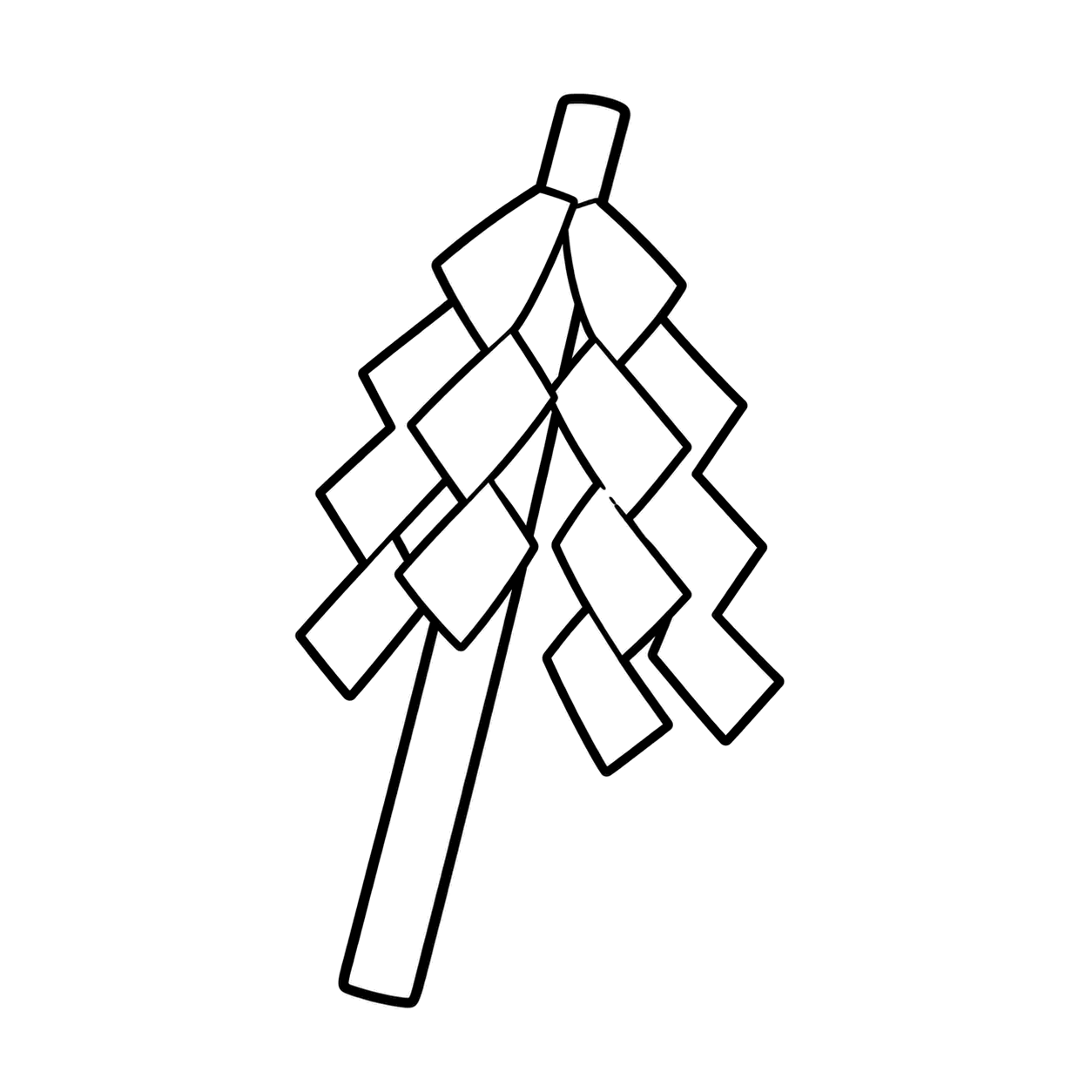 御幣のぬりえ用線画