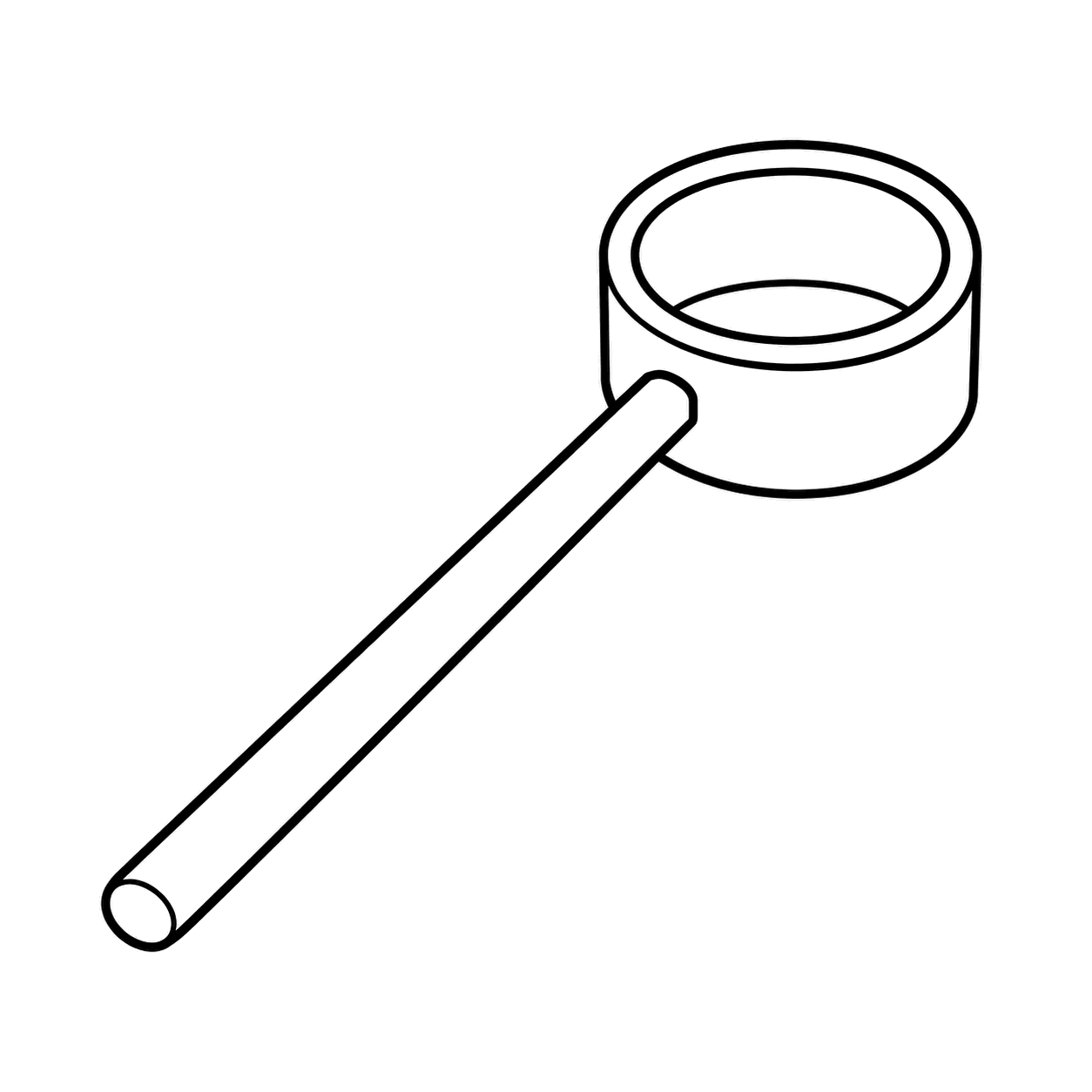 柄杓のぬりえ用線画