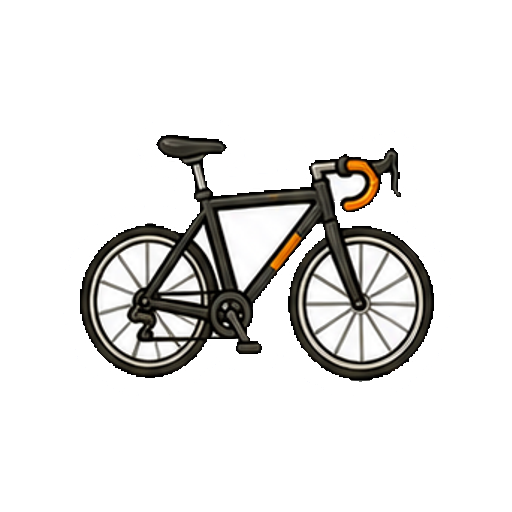 文字やロゴがないロードバイクのアイコン
