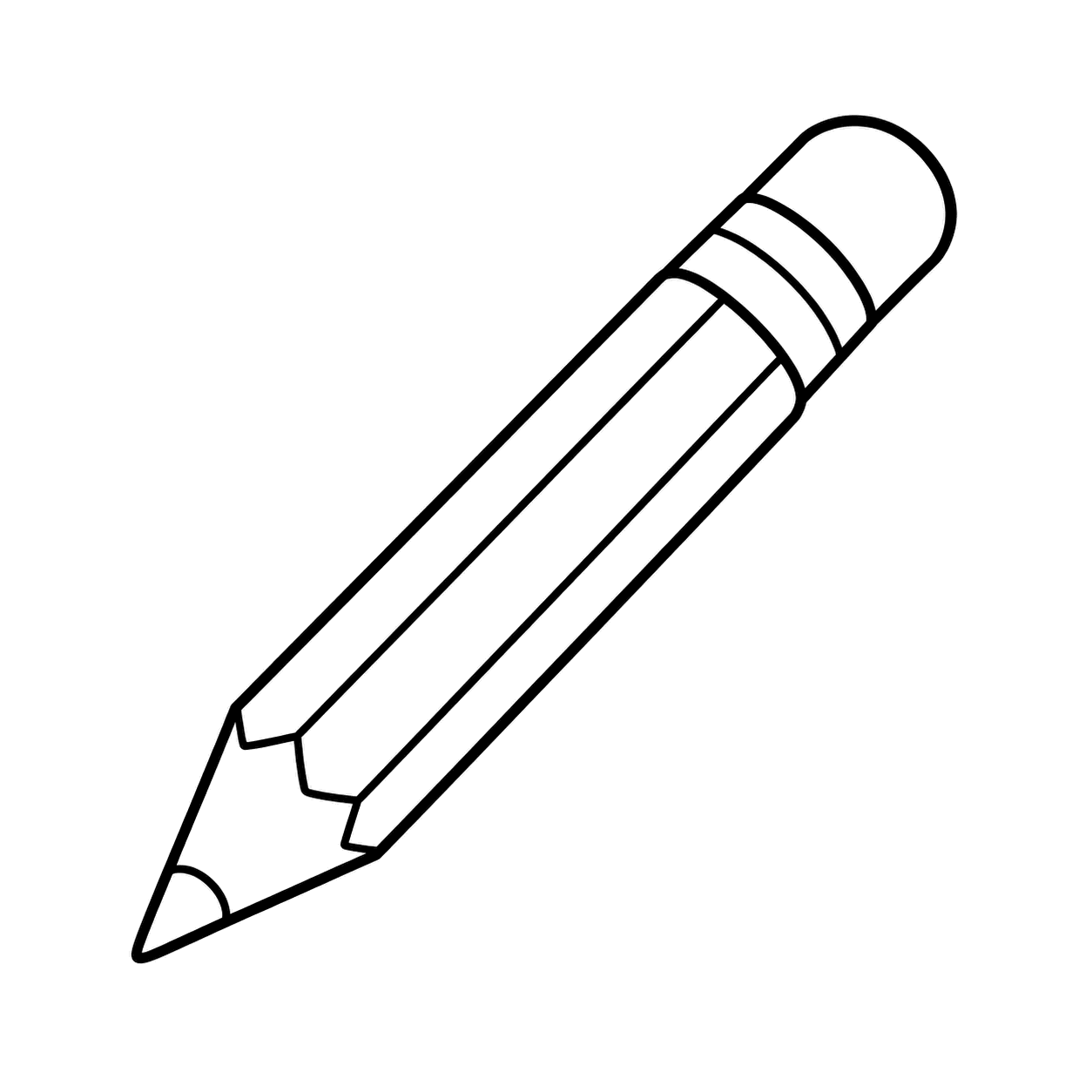 鉛筆のぬり絵用線画