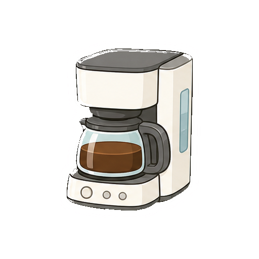 文字やロゴがないコーヒーメーカーアイコン