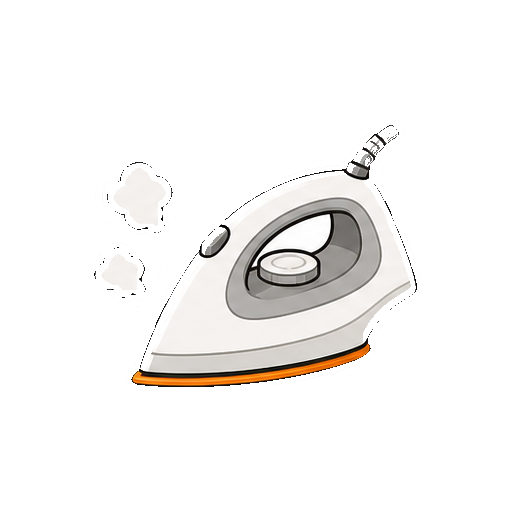 文字やロゴがないアイロンアイコン
