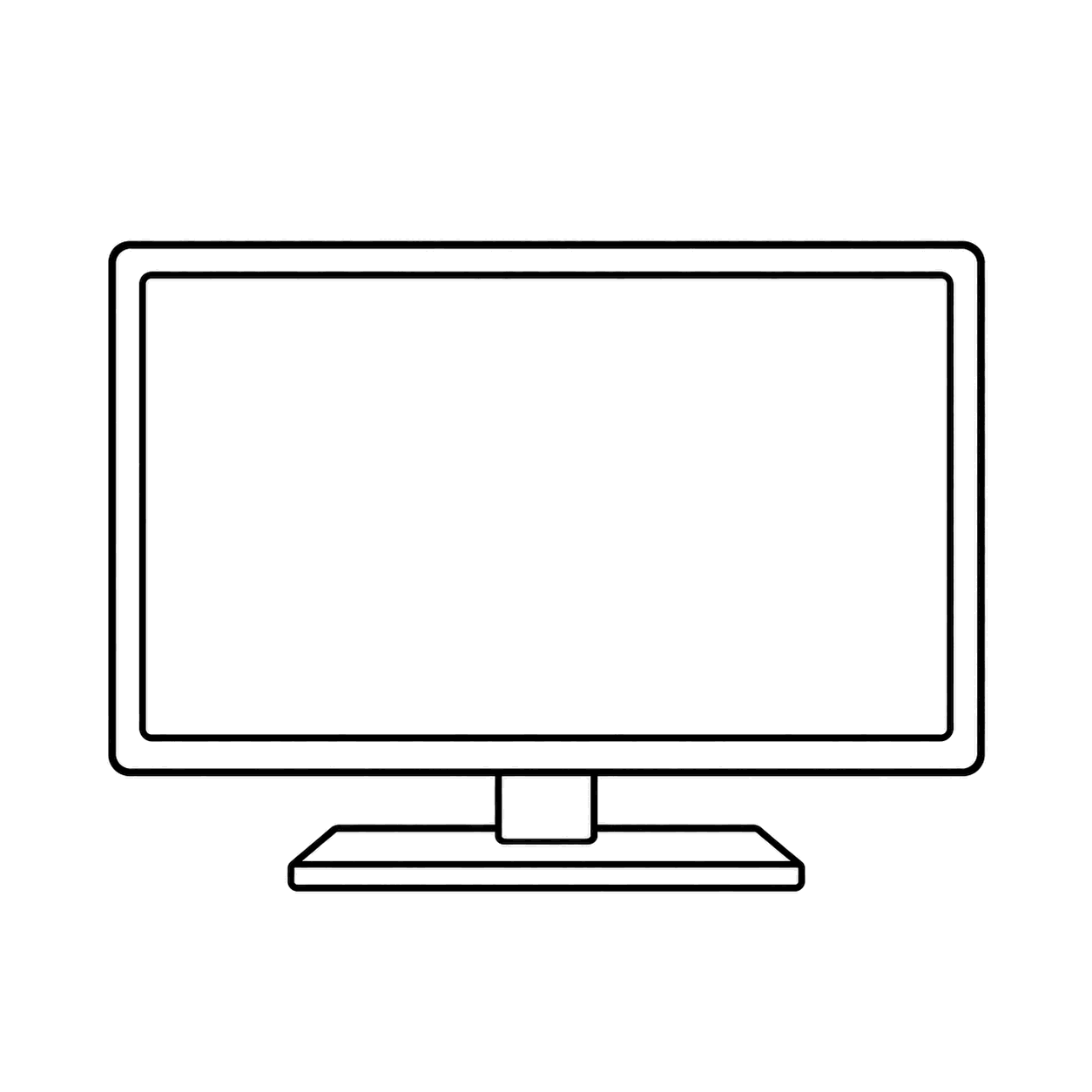 テレビのぬりえ用線画