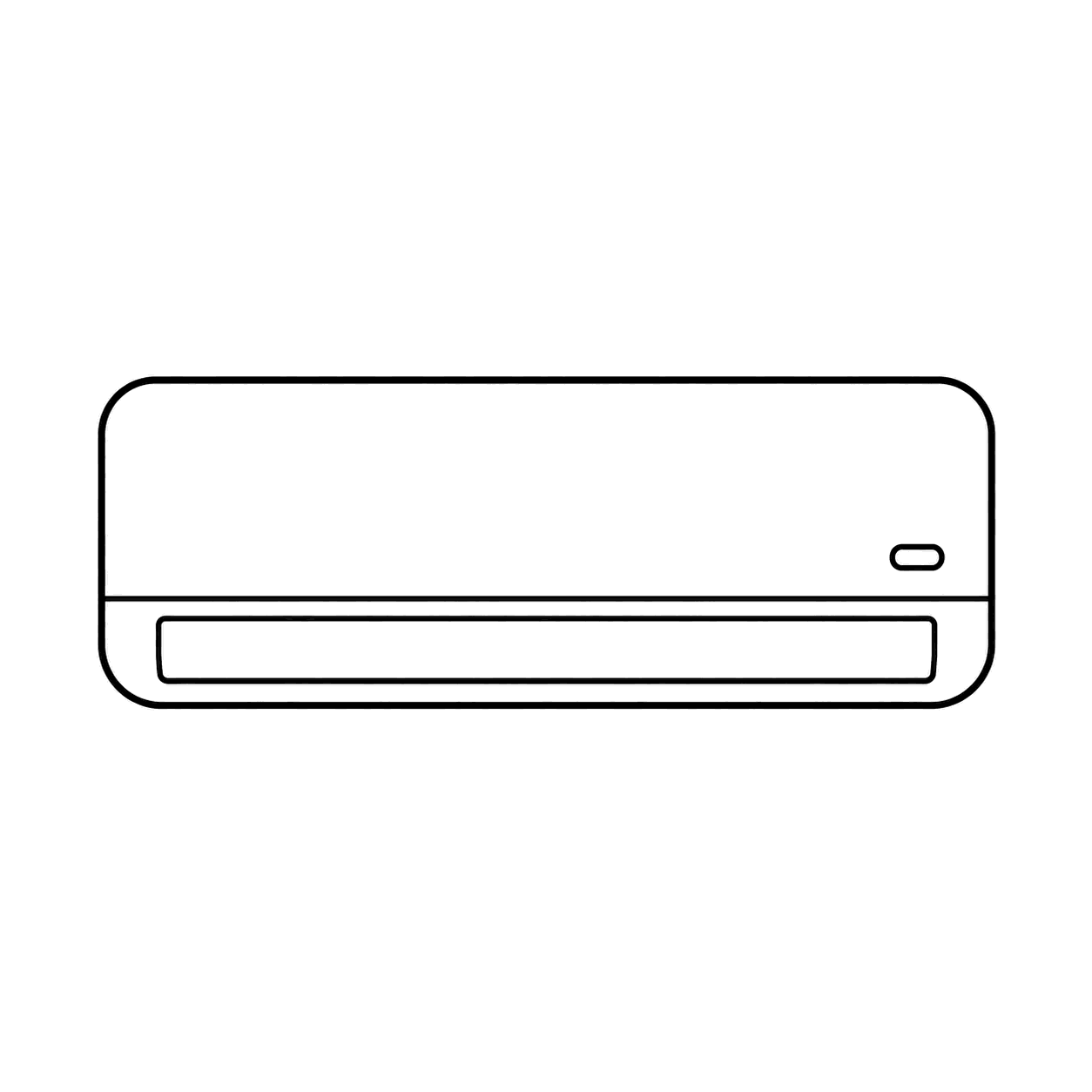 エアコンのぬりえ用線画